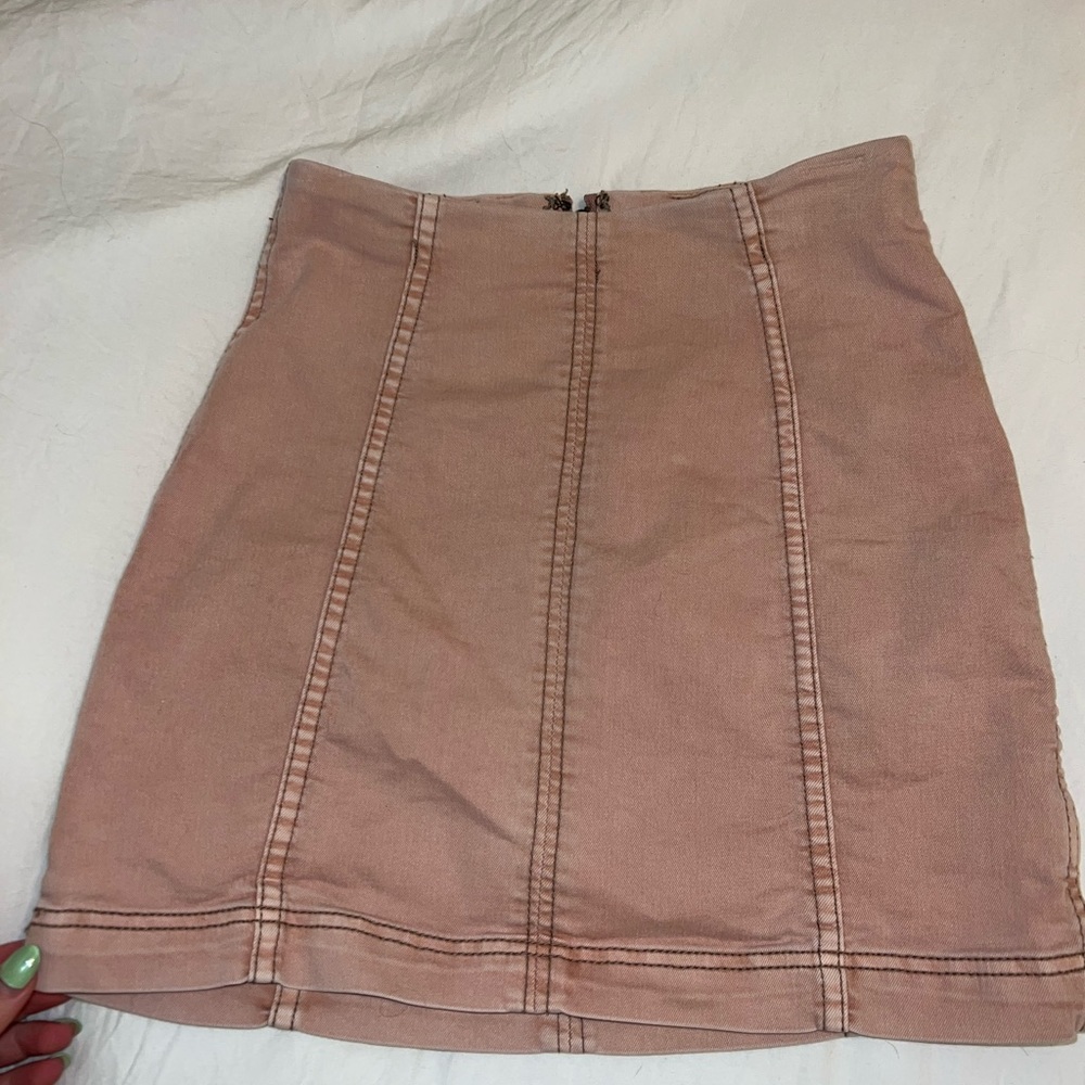 Free People Pink Mini Skirt